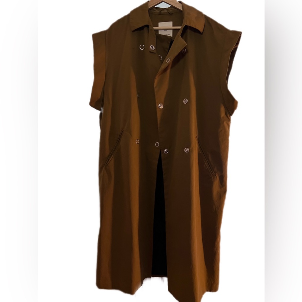 Mango premium sleeveless trench coat